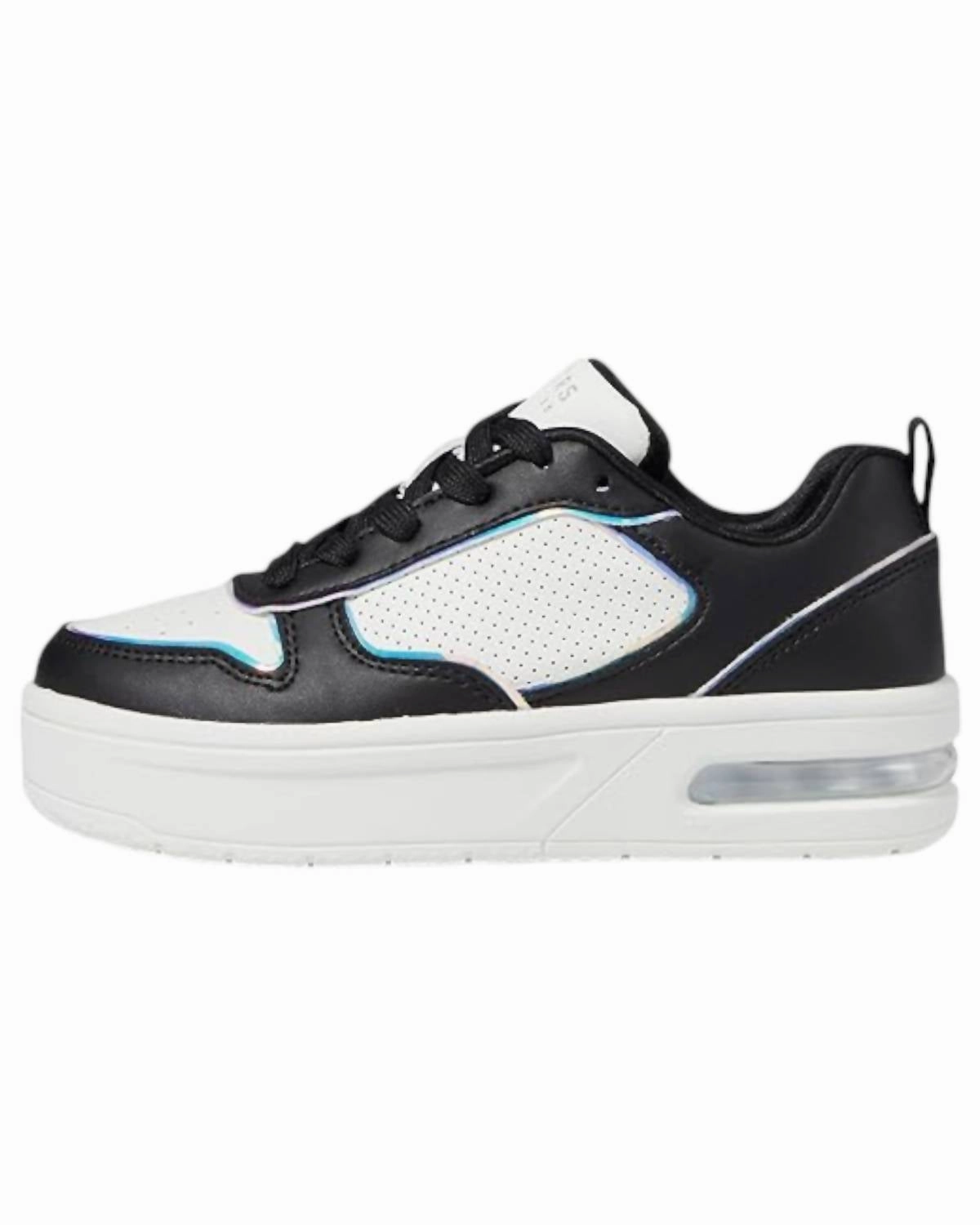Girl's Court Hi- Air Sneakers In Black