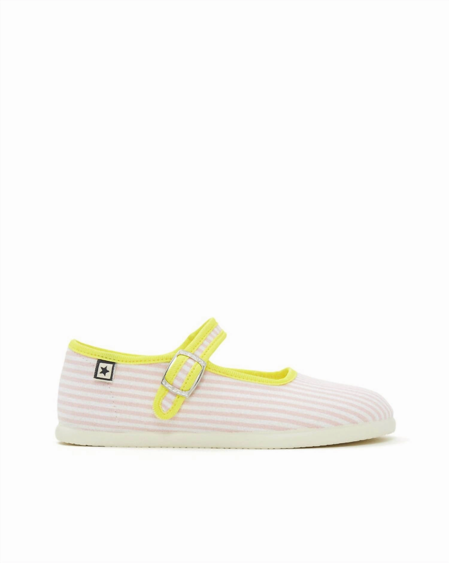 Girl's Jane Shoes In Stripe Rose
