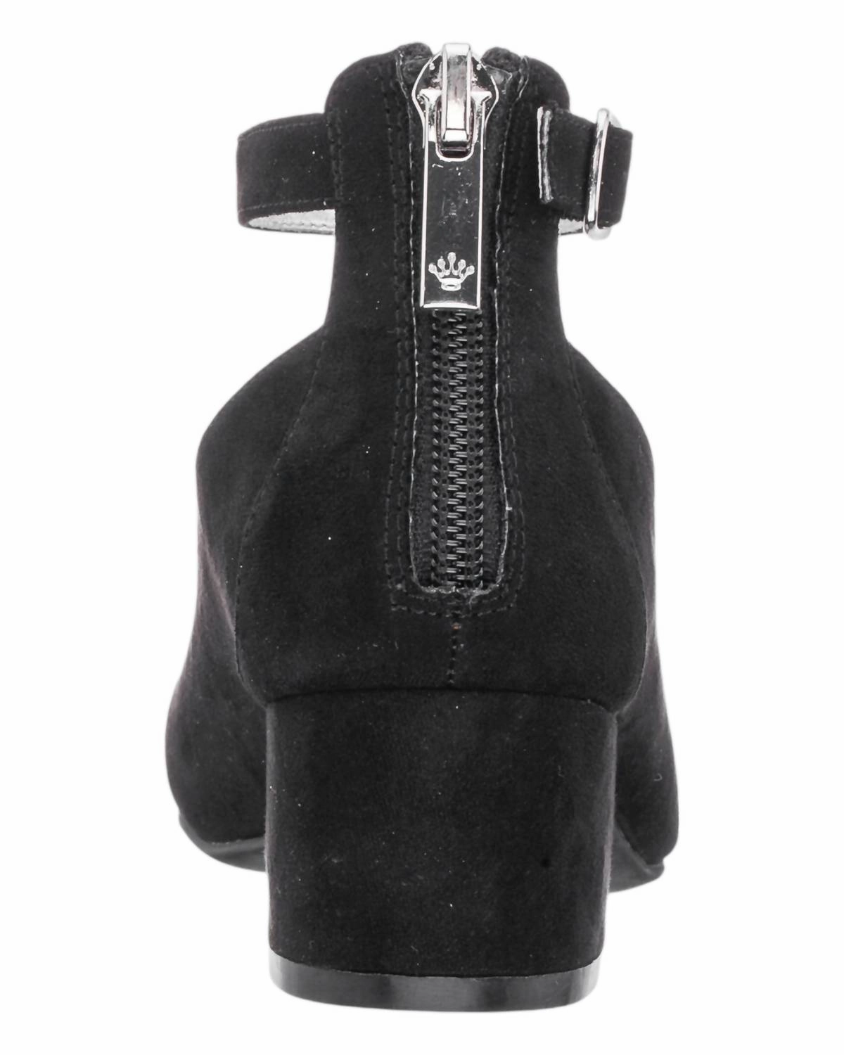 Girl's Lennie Pumps In Black Microsuede