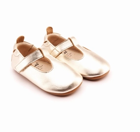 Girl's Ohme Bub Shoes In Gold Girls Shoes promo price