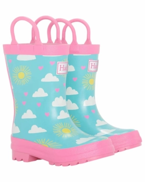 Girl's Preschool Rainboots In Happy Skies Online sale for Girls Shoes