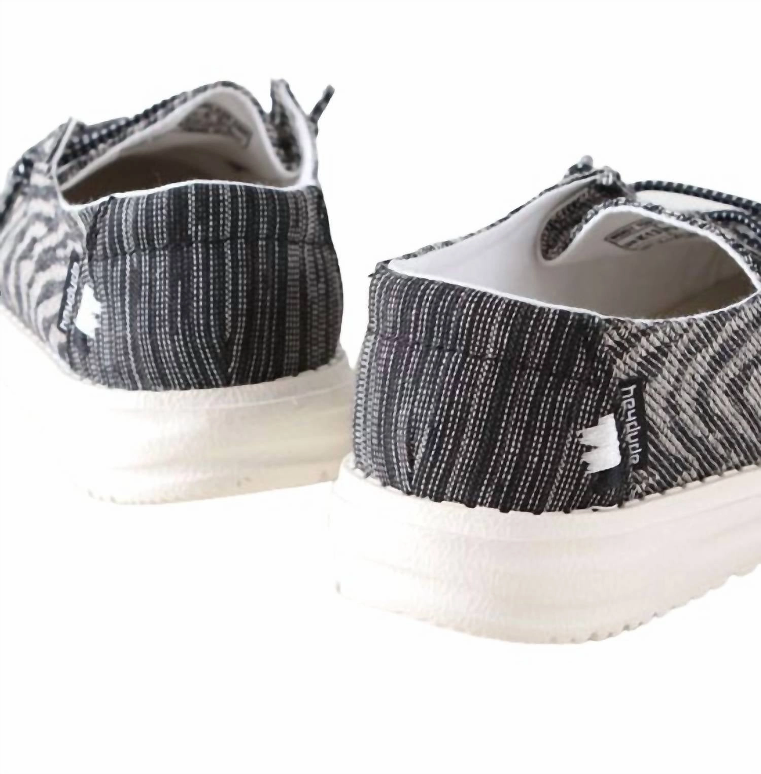 Girl's Wendy Youth Woven Shoes In Zebra Black Stripe