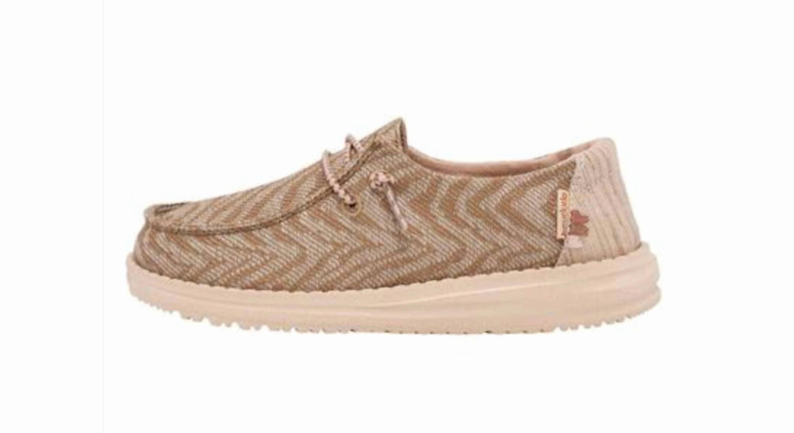 Girl's Wendy Youth Woven Shoes In Zebra Terra Stripe