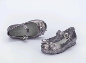 Girls' Sweet Love Ballet Flat In Silver Glitter Girls Shoes promo price