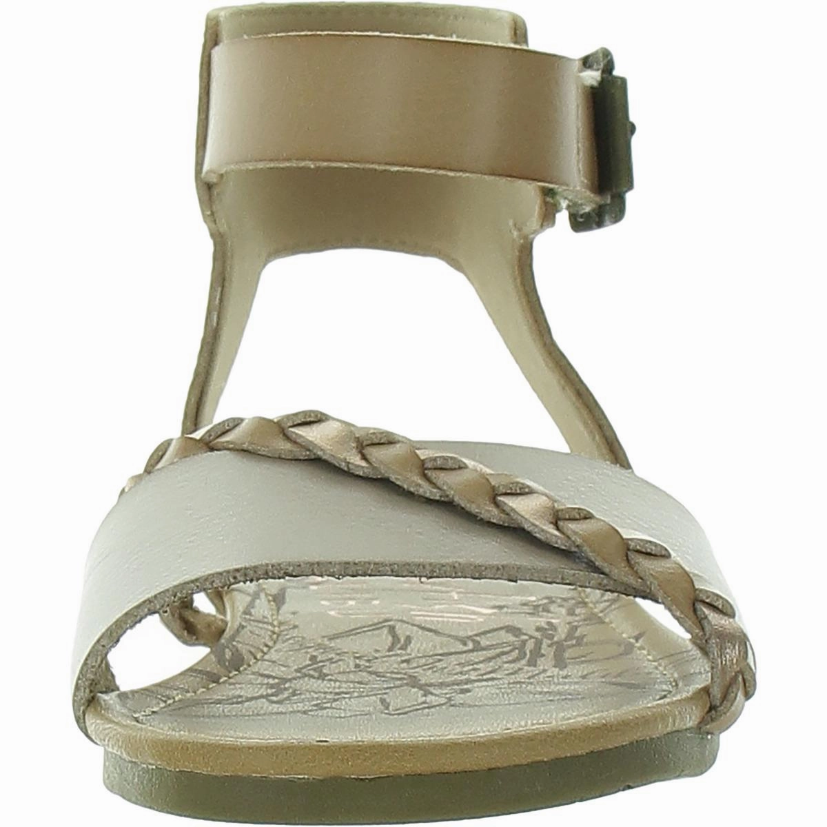 Girls Buckle Faux Leather Ankle Strap