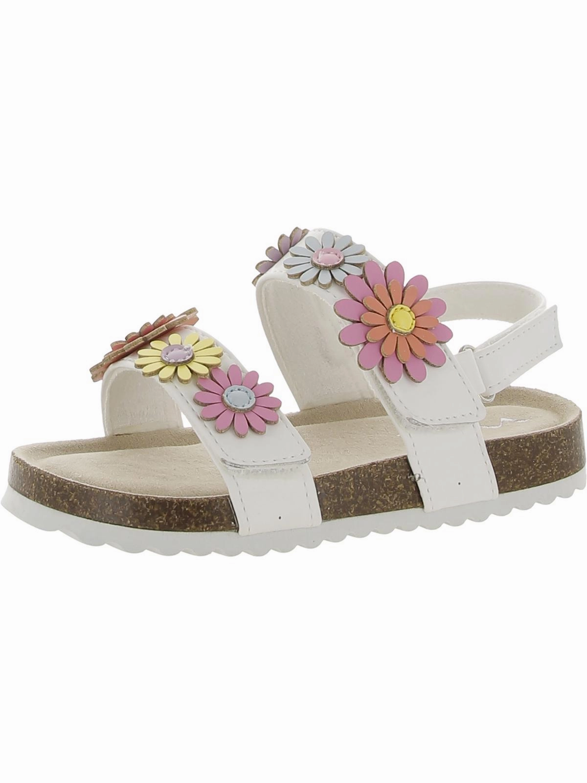 Girls Little Kid Floral Print Ankle Strap Affordable Casual Footwear for Girls