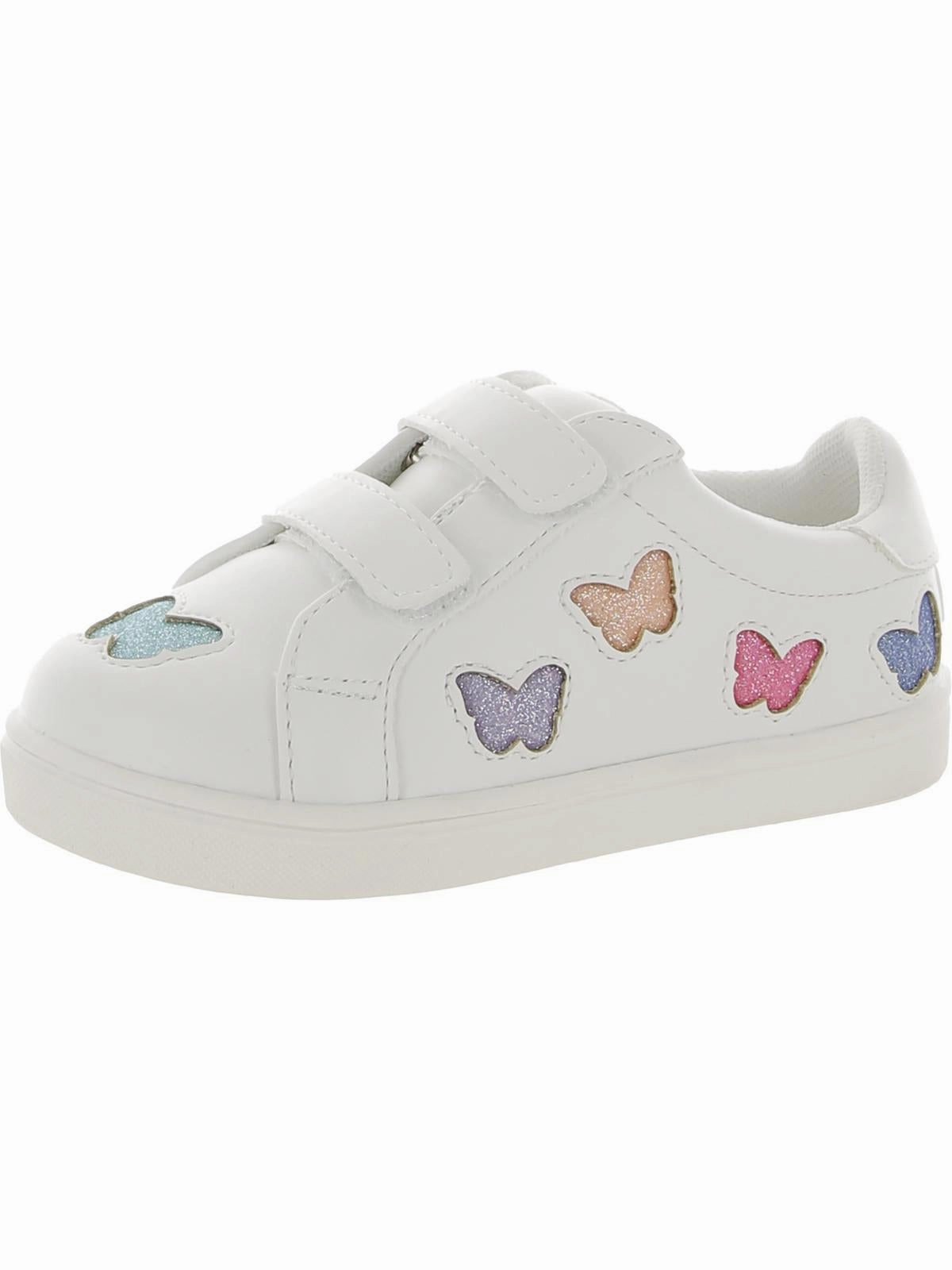 Girls Toddler Faux Leather Casual and Fashion Sneakers Affordable Casual Footwear for Girls