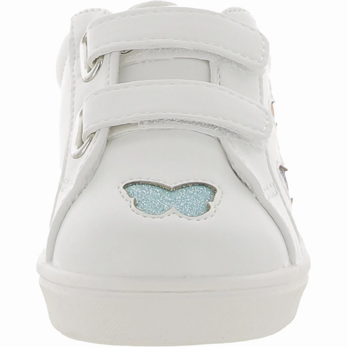 Girls Toddler Faux Leather Casual and Fashion Sneakers
