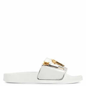 Giuseppe Zanotti Brett Zip Womens Fashion Flats cheap
