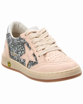 Golden Goose Ballstar Leather & Glitter Sneaker Affordable Casual Footwear for Girls