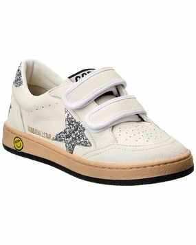 Golden Goose Ballstar Strap Leather & Glitter Sneaker Affordable Casual Footwear for Girls