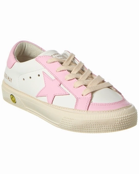 Golden Goose May Leather Sneaker Affordable Casual Footwear for Girls