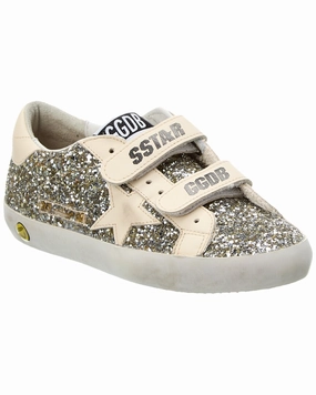Golden Goose Old School Glitter & Leather Sneaker Boys Casual Shoes clearance