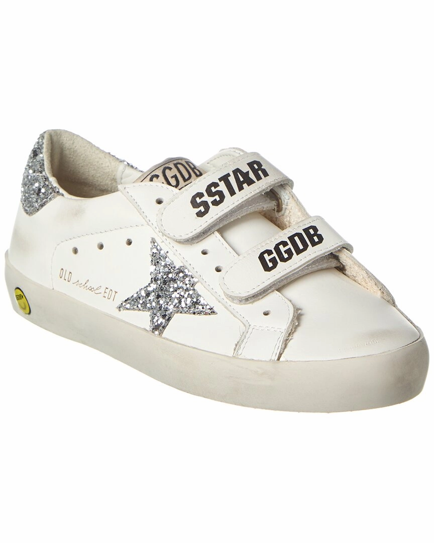 Golden Goose Old School Leather & Glitter Sneaker Discount Boys Footwear online