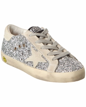 Golden Goose Superstar Glitter & Suede Sneaker Affordable Casual Footwear for Girls