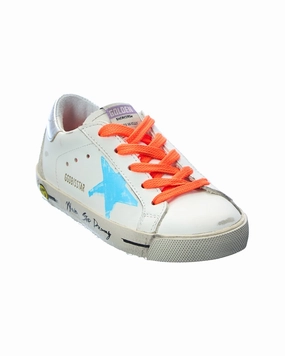 Golden Goose Superstar Leather Sneaker, 24, White Affordable Casual Footwear for Girls