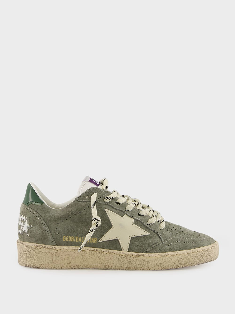 Green Ballstar Suede and Leather Star Sneakers Womens Sneakers at outlet price