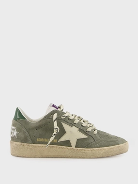 Green Ballstar Suede and Leather Star Sneakers Womens Sneakers at outlet price
