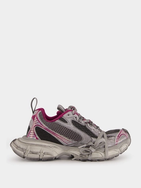 Grey & Pink 3XL Multicolor Mesh Sneakers Womens Sneakers at outlet price
