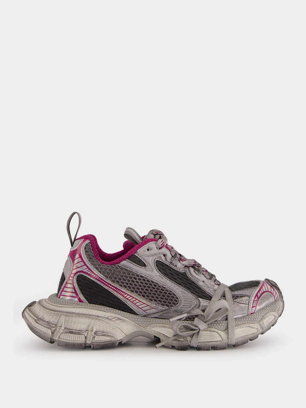 Grey & Pink 3XL Multicolor Mesh Sneakers Womens Sneakers at outlet price