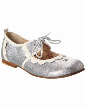 Gucci Glitter & Leather Flat Girls Casual Shoes promo price
