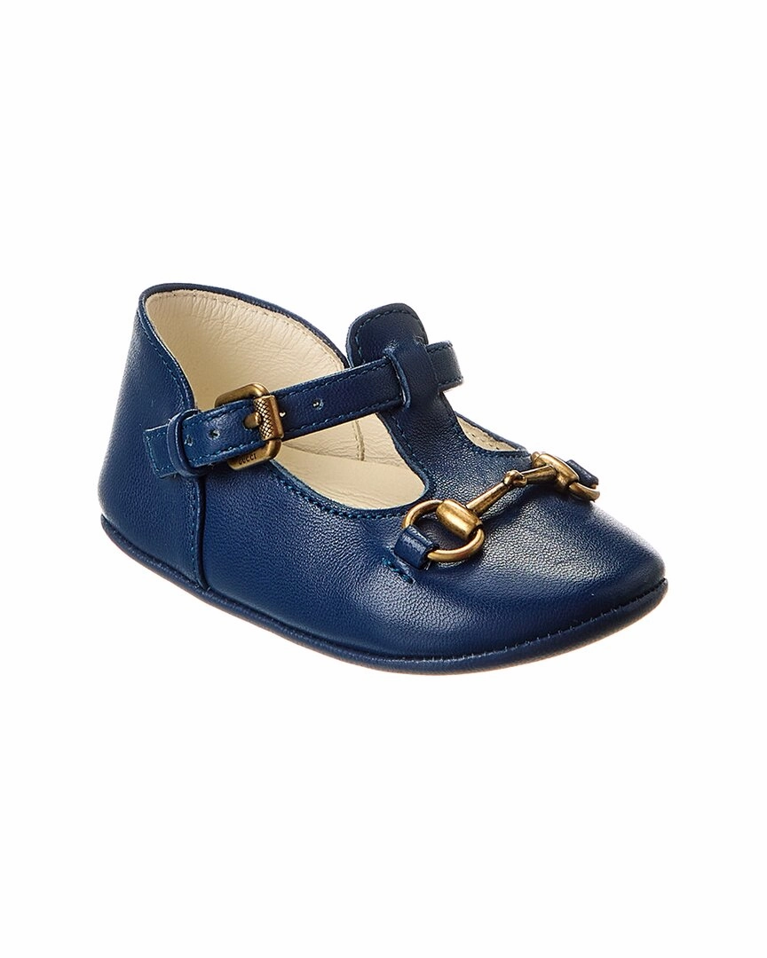 Gucci Leather Ballerina Flat Girls Casual Shoes promo price
