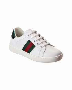 Gucci New Ace Leather Sneaker Girls Casual Shoes promo price