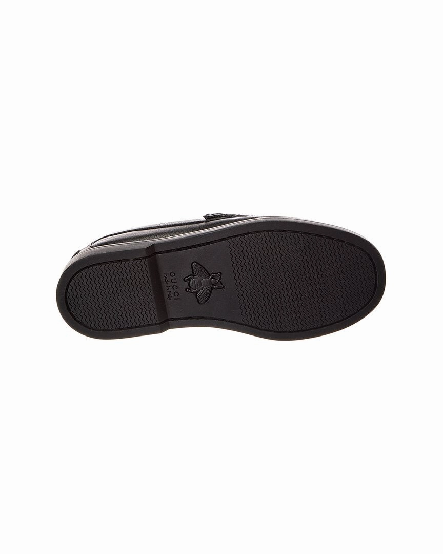 Gucci Web Leather Moccasin