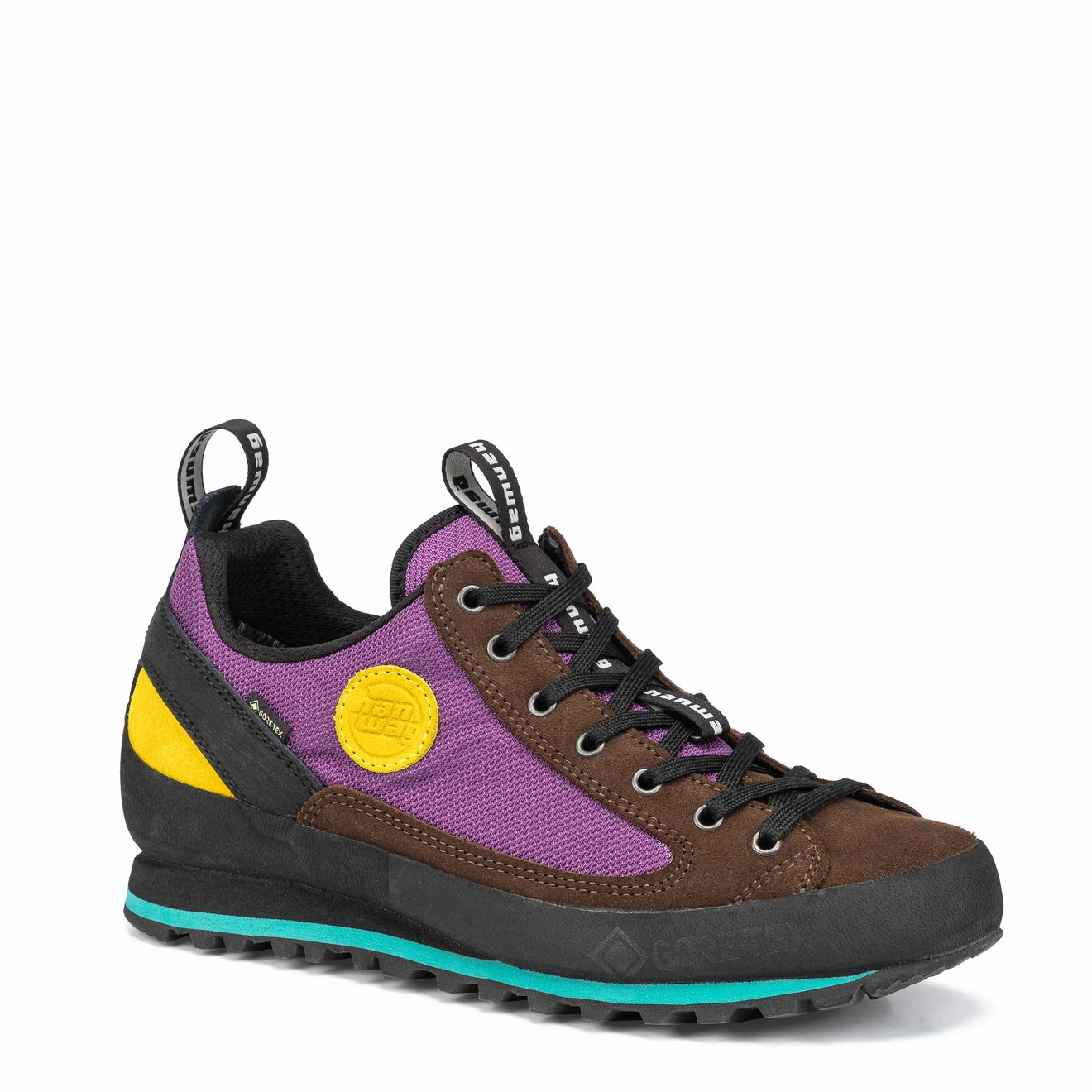 Hanwag Rotpunkt Low GTX Brown / Violet Trendy Trainers for Men