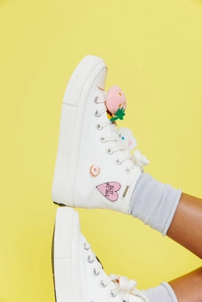 Happy Feet High Top Sneakers Girls Casual Shoes promo price