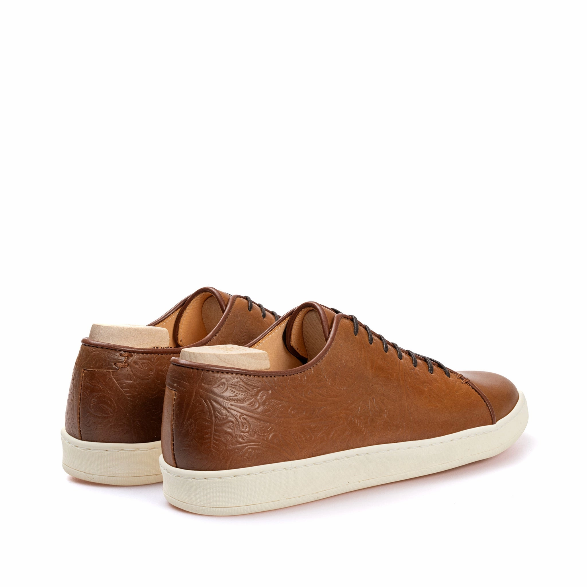 Harlestone Derby - D12 Western Floral Bourbon Shell Cordovan