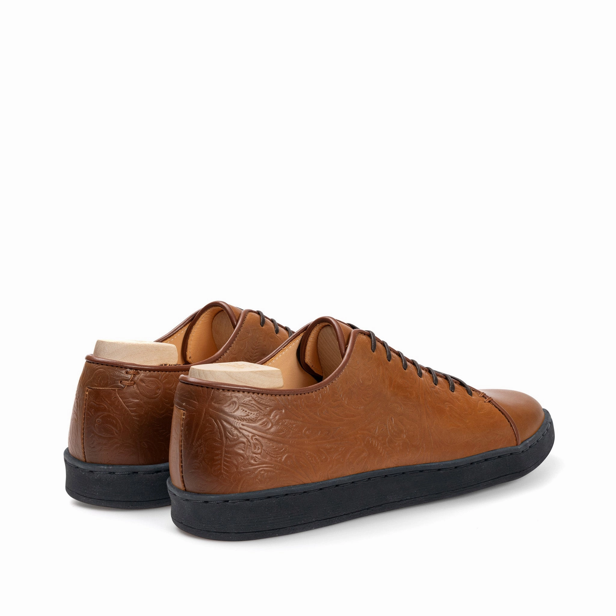 Harlestone Derby - D12 Western Floral Bourbon Shell Cordovan