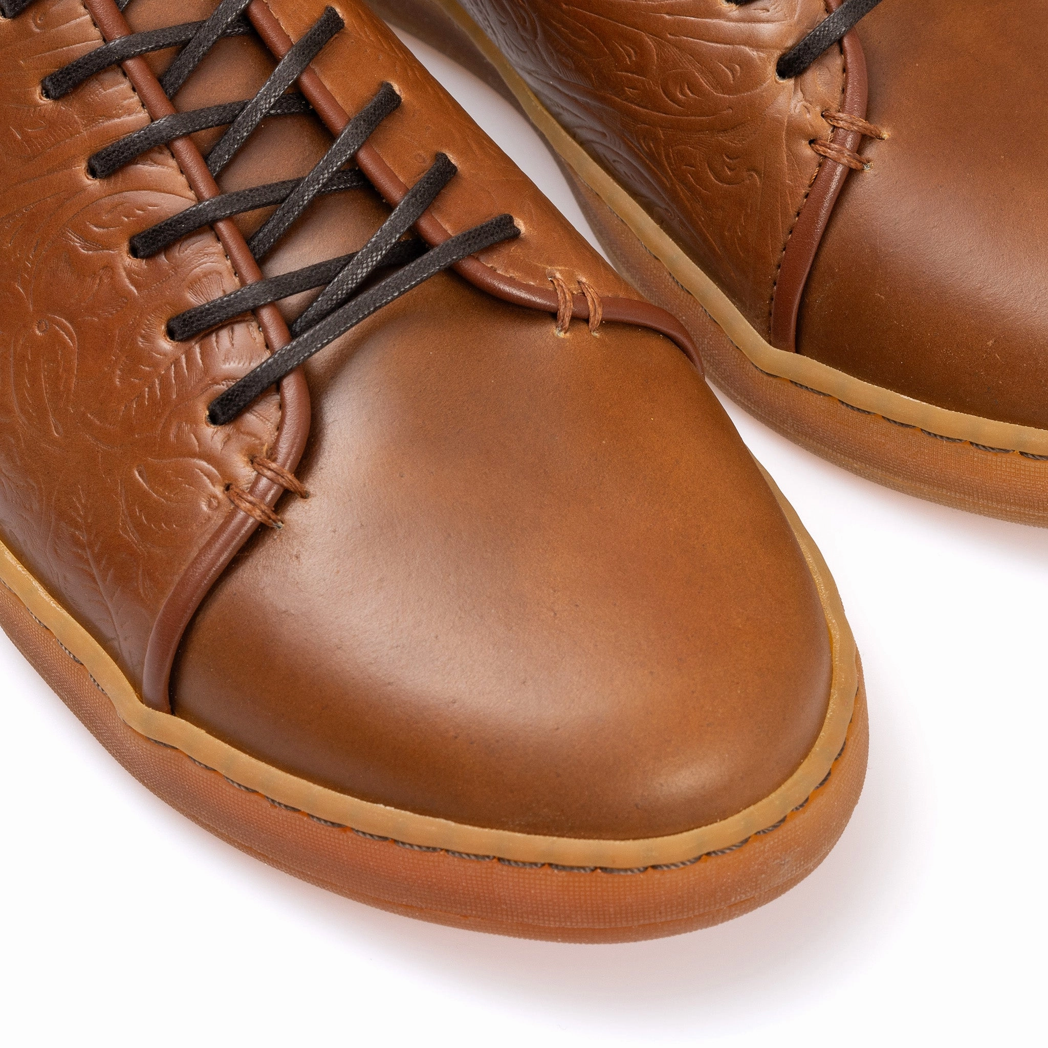 Harlestone Derby - D12 Western Floral Bourbon Shell Cordovan