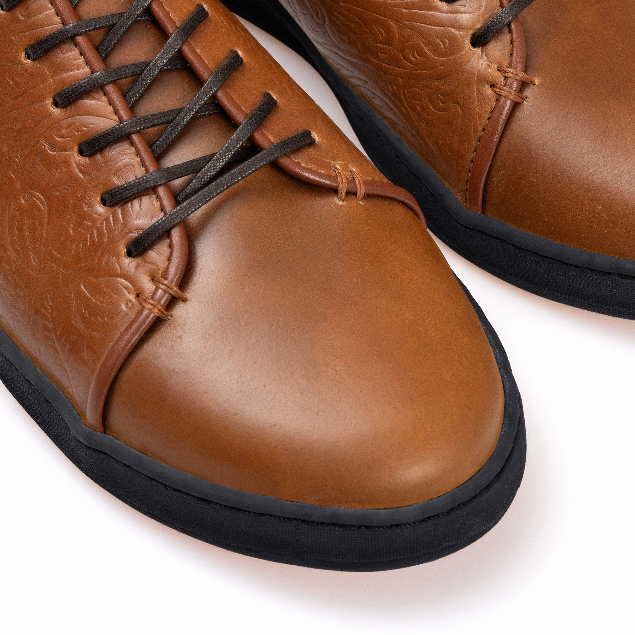 Harlestone Derby - D12 Western Floral Bourbon Shell Cordovan
