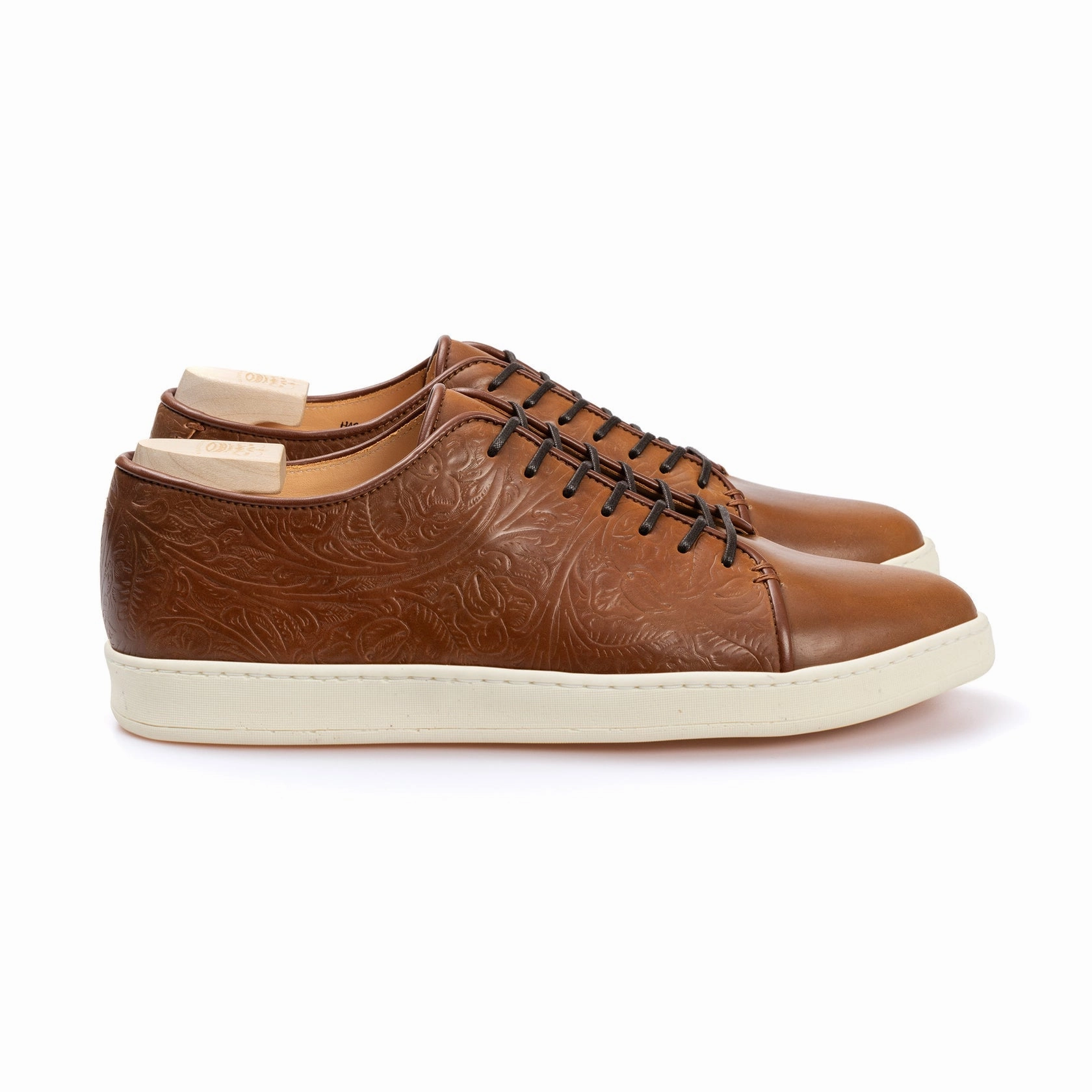 Harlestone Derby - D12 Western Floral Bourbon Shell Cordovan