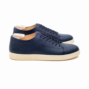 Harlestone Derby - Ink Horween Buffalo Leather Mens Sneakers on clearance