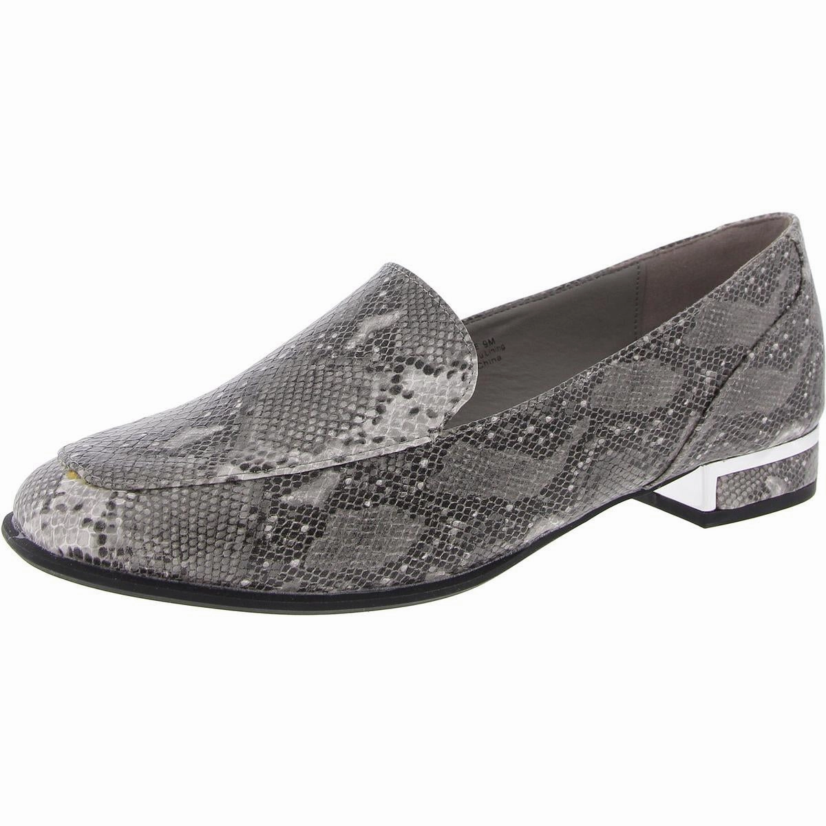 Haze Snake Womens Snake Print Faux Leather Loafers Soft Sole Flats Womens sale