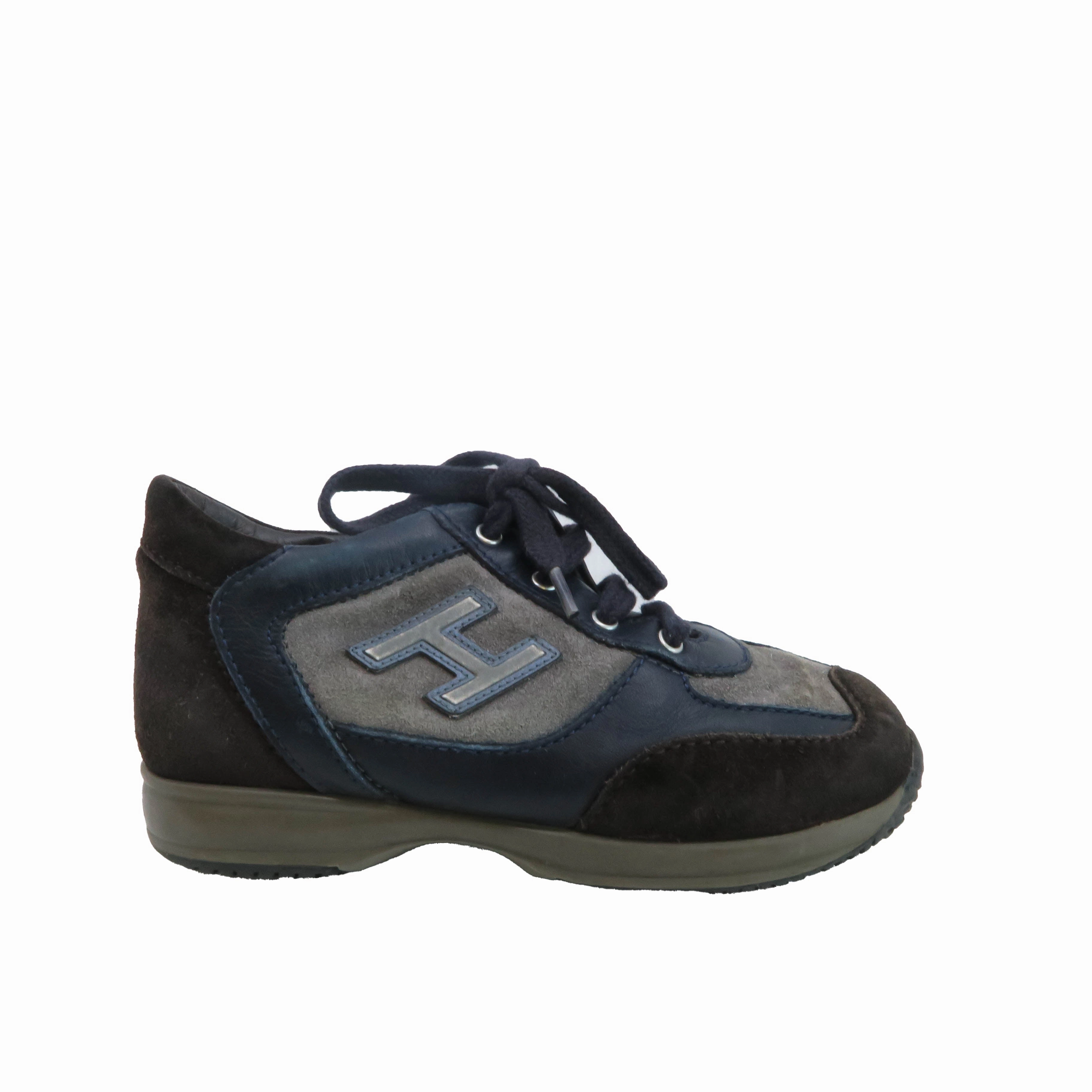 Hogan Boys Black | Blue Shoes