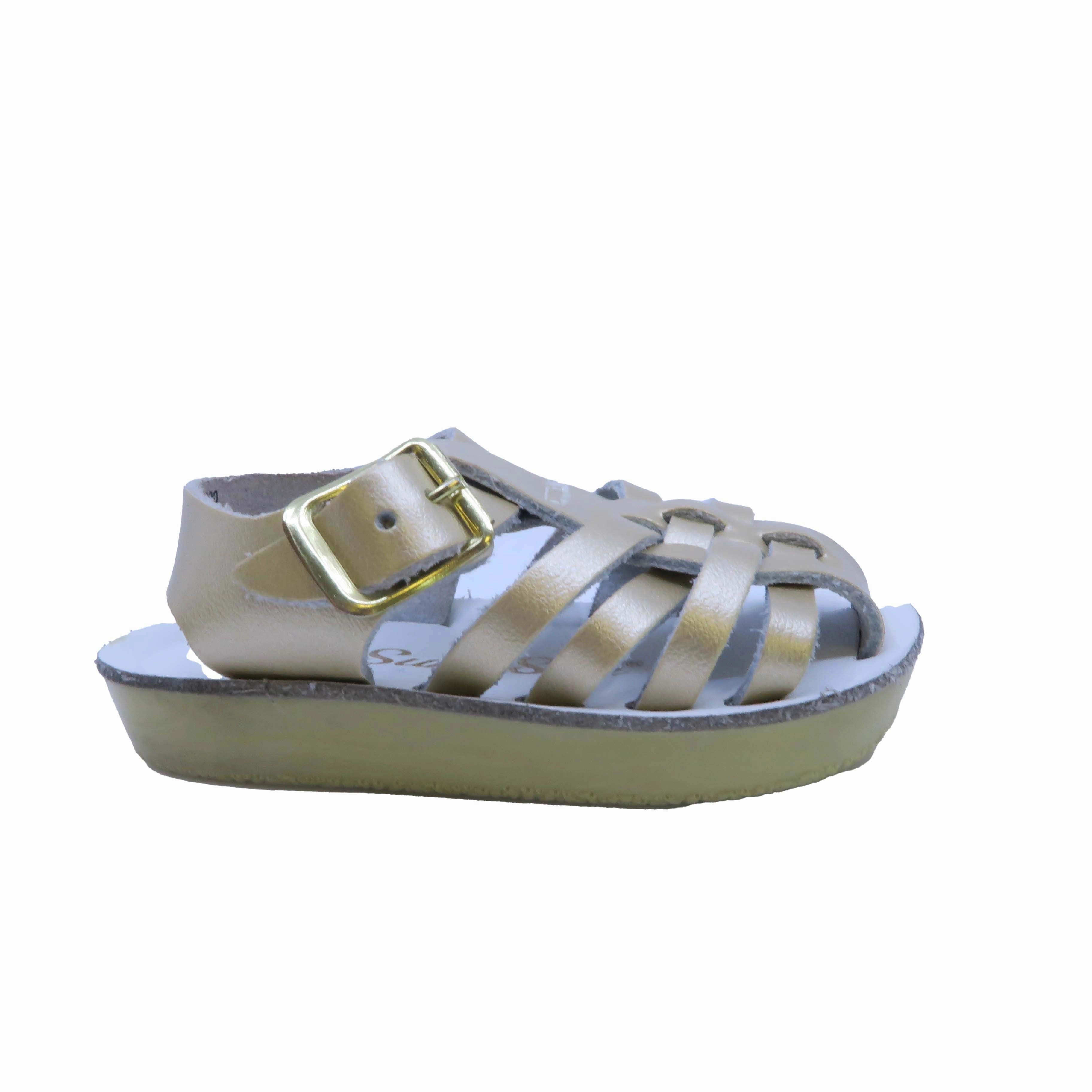Hoy Saltwater Girls Gold Sandals Boys Casual Shoes clearance