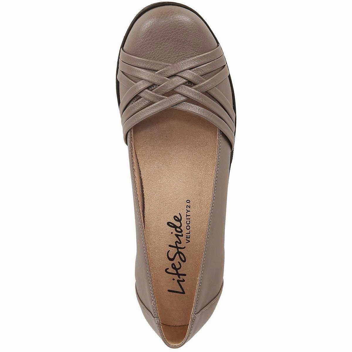 Incredible Womens Faux Leather Slip On Ballet Flats