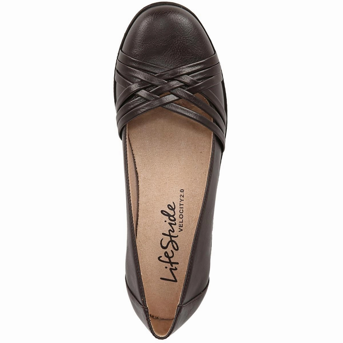 Incredible Womens Faux Leather Slip On Ballet Flats