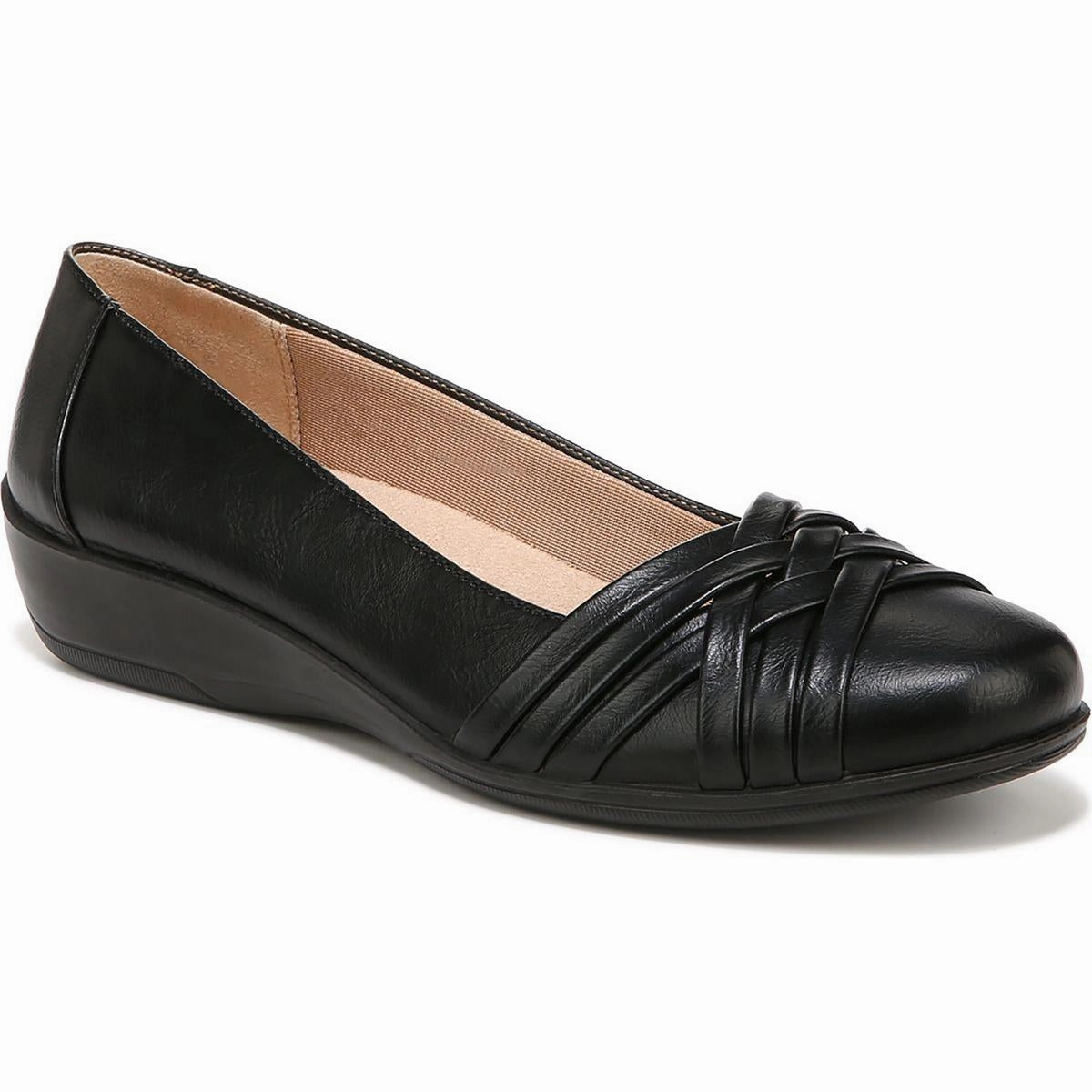 Incredible Womens Faux Leather Slip On Ballet Flats