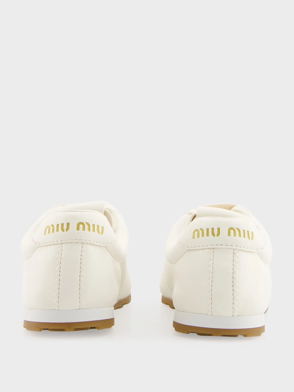 Ivory Plume Nappa Leather Sneakers