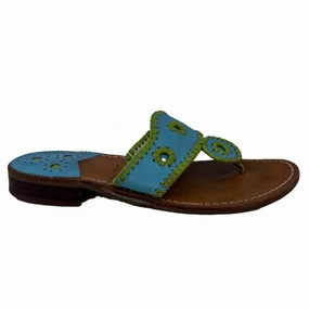 Jack Rogers Girls Blue | Green Sandals Affordable Casual Footwear for Girls