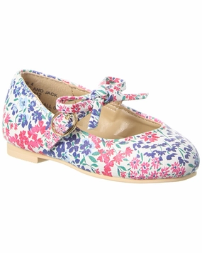 Janie and Jack Floral Bow Flat Affordable Casual Footwear for Girls