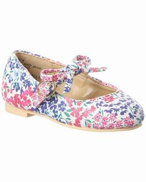 Janie and Jack Floral Bow Flat Girls Shoes promo price