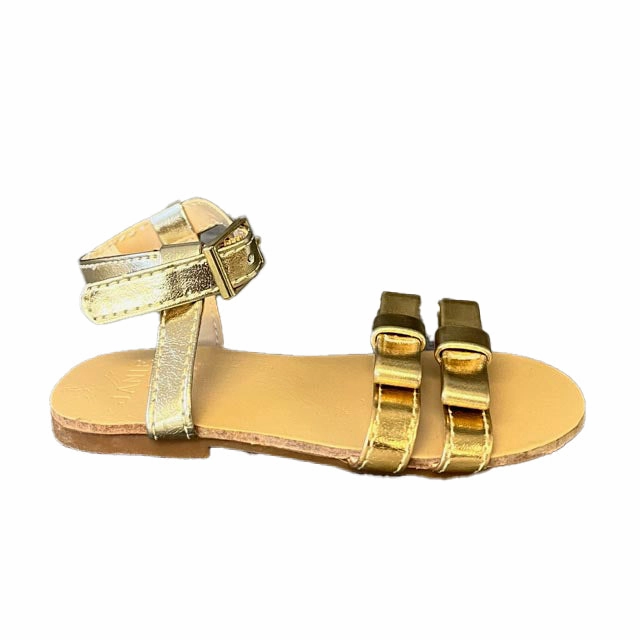 Janie and Jack Girls Gold Sandals