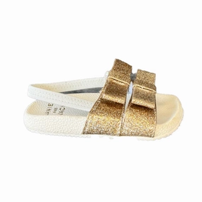 Janie and Jack Girls White | Gold Sandals Boys Casual Shoes clearance