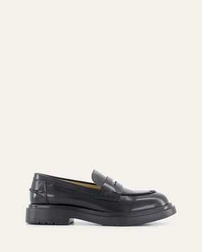 JARVIS LOAFERS BLACK LEATHER Affordable Womens Flats online
