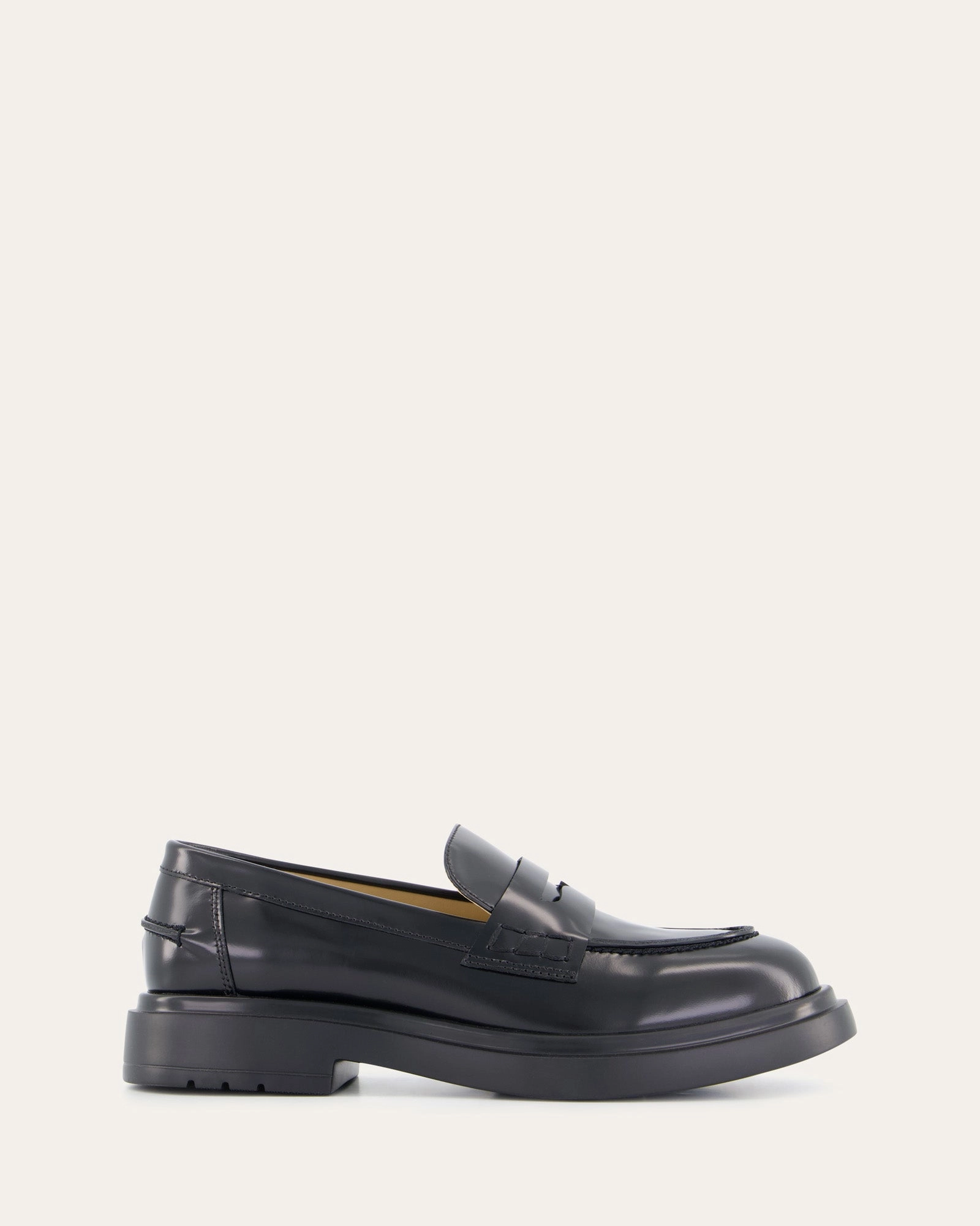 JARVIS LOAFERS BLACK LEATHER Affordable Womens Flats online